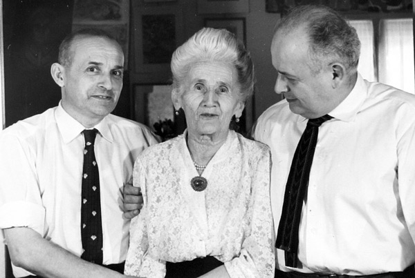 Moshe Feldenkrais & his mother & brother